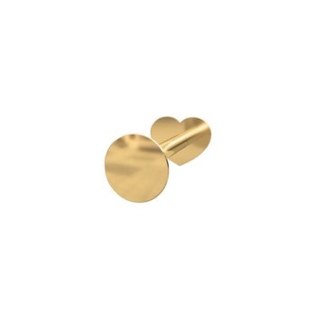 Nordahl's PIERCE52 labret-piercing 14 kt. guld med rund plade